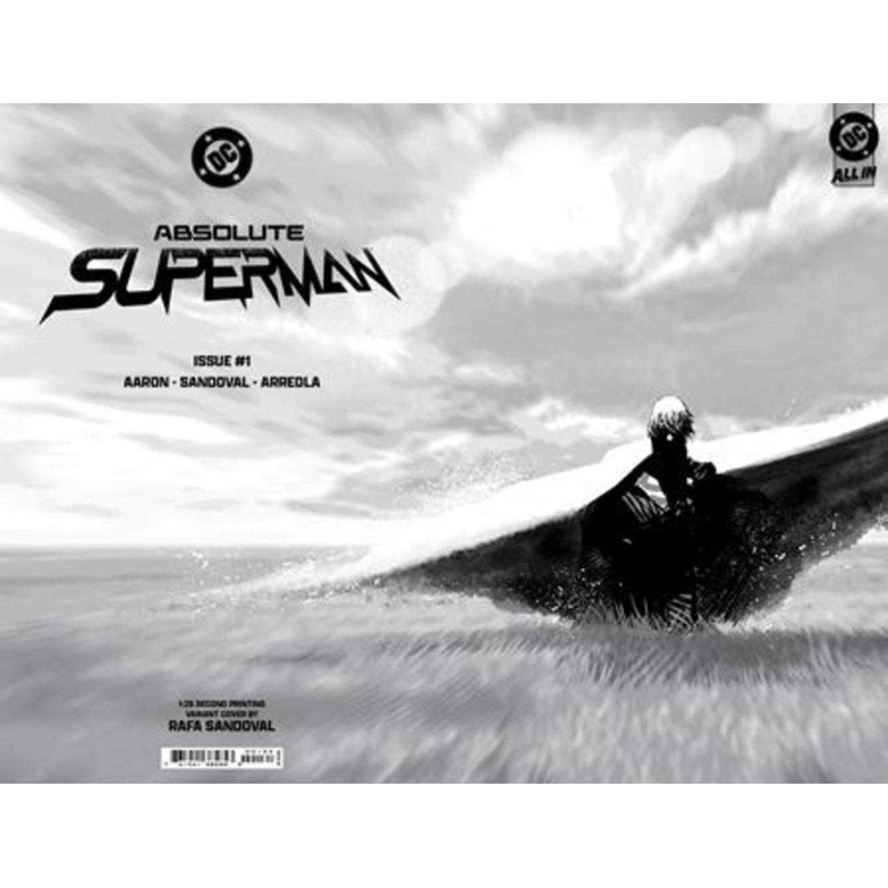 Absolute Superman #1 2nd Print Cover D 1 in 25 Ratio Variant Rafa Sandoval Concept Wraparound Card Stock