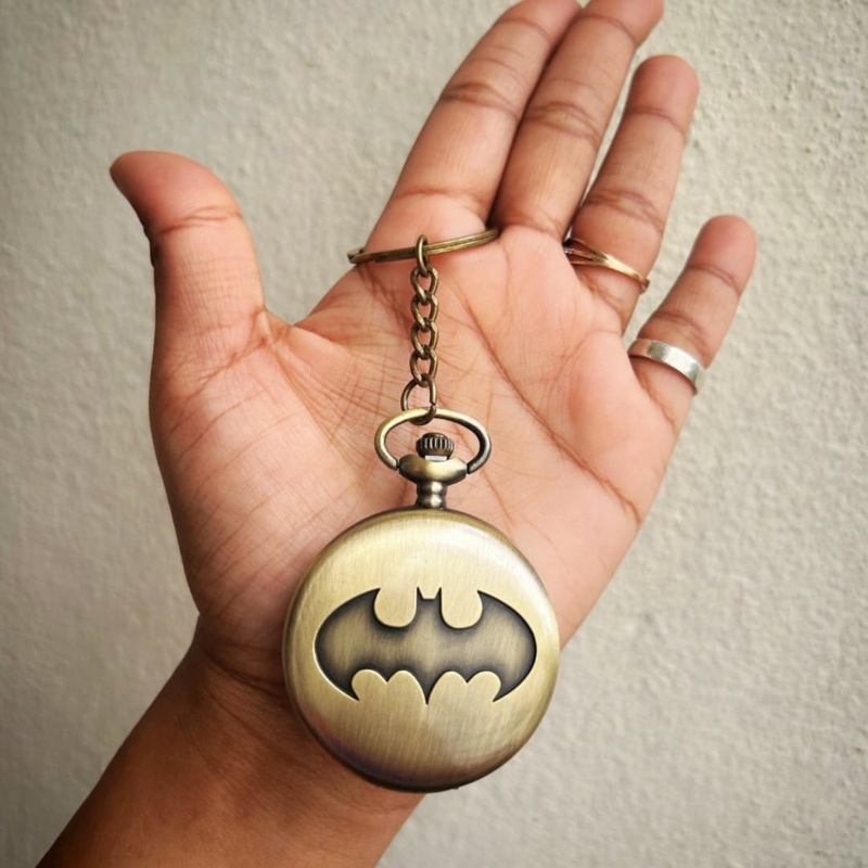 Batman Pocket Watch Metal Keychain