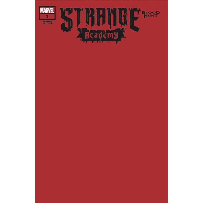 Strange Academy: Blood Hunt #1 Blood Red Blank Variant [Bh]