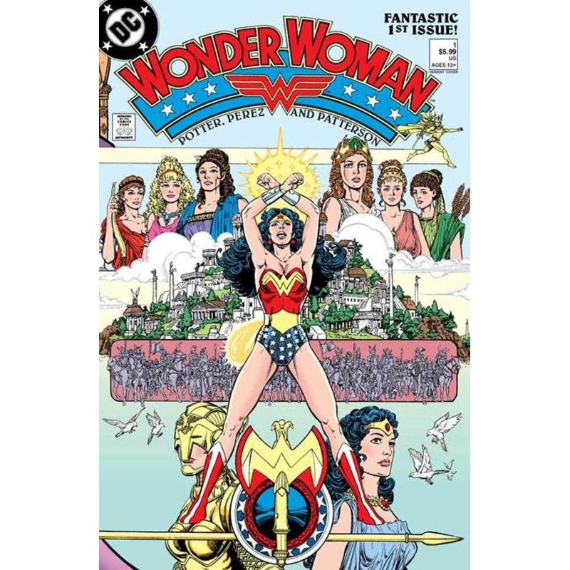 Wonder Woman (1987) #1 Facsimile Edition (2023 Edition) Cover C George Perez Foil Variant