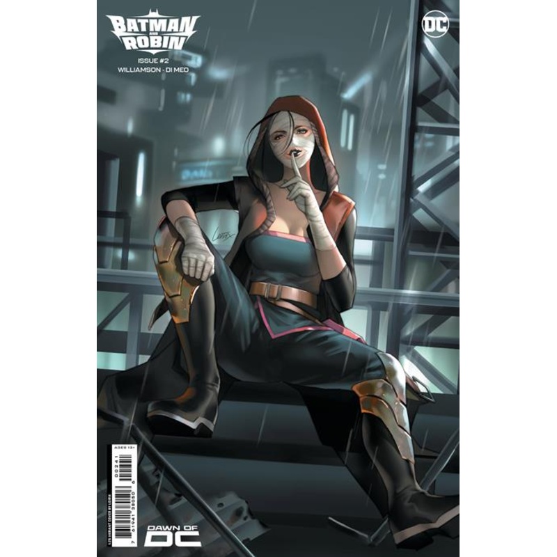 BATMAN AND ROBIN #2 CVR E INC 1:25 LESLEY LEIRIX LI CARD STOCK VAR