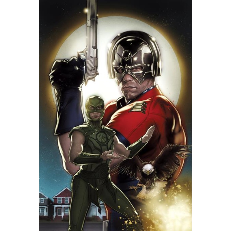 SUICIDE SQUAD KING SHARK #5 (OF 6) CVR C KAARE ANDREWS PEACEMAKER CARD STOCK VAR