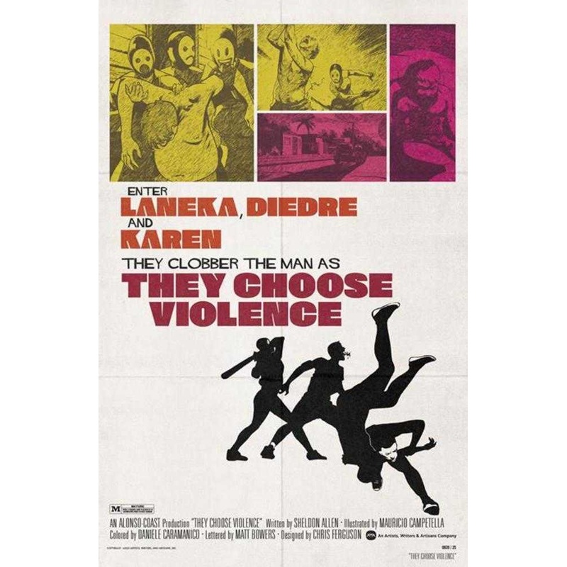 They Choose Violence #3 (Of 5) Cover B Chris Ferguson & Mauricio Campetella Blaxploitation Film Homage Variant (Mature)