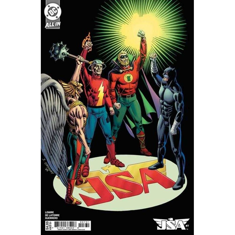 JSA #7 Cover C Jerry Ordway Card Stock Variant