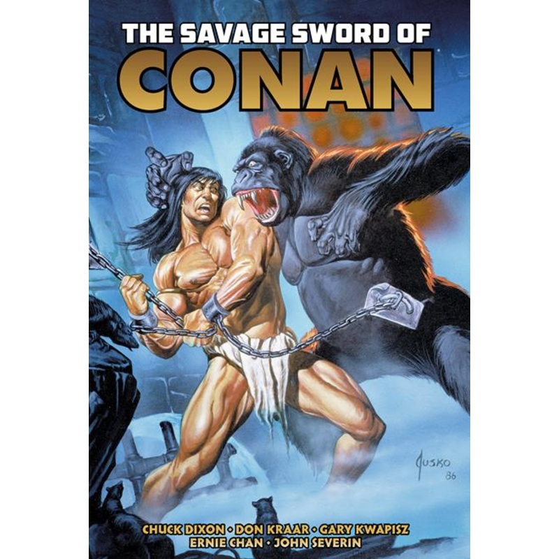 SAVAGE SWORD OF CONAN THE ORIGINAL COMICS OMNIBUS HC VOL 10 DIRECT MARKET EDITION JOE JUSKO KONG CVR (MR) (15 Oct Release)