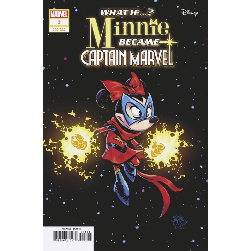 Marvel & Disney: What If...? Minnie Became Captain Marvel #1 Skottie Young Variant