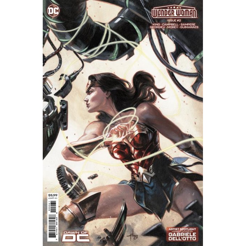 WONDER WOMAN #2 CVR D GABRIELE DELL OTTO ARTIST SPOTLIGHT CARD STOCK VAR