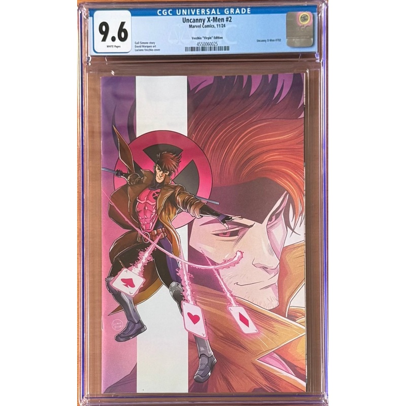 Uncanny X-Men #2 1:50 Luciano Vecchio Gambit Virgin Variant CGC 9.6