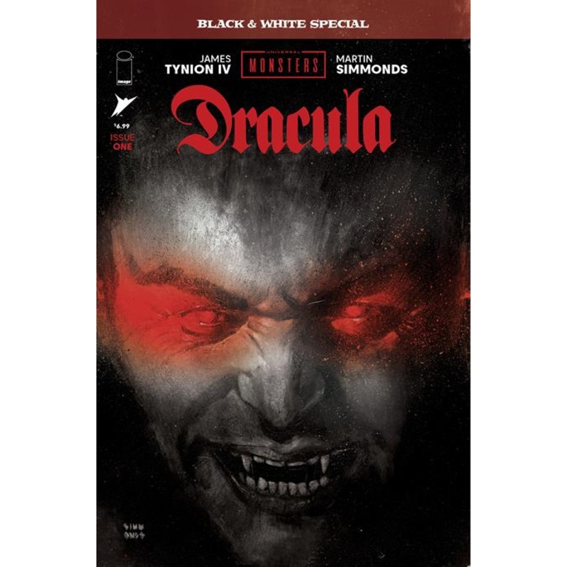 UNIVERSAL MONSTERS DRACULA BLACK & WHITE SPECIAL #1 (OF 2) CVR A MARTIN SIMMONDS (MR) (29 Oct Release)
