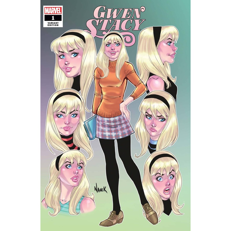 GWEN STACY #1 (OF 5) NAUCK FACES OF GWEN VAR