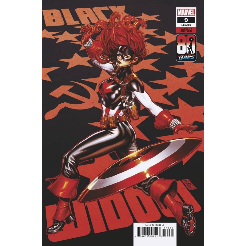 BLACK WIDOW #9 BROOKS CAPTAIN AMERICA 80TH VAR