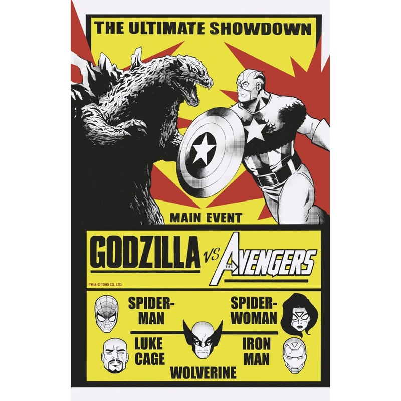 Godzilla vs. Avengers #1 Lee Garbett Versus Variant
