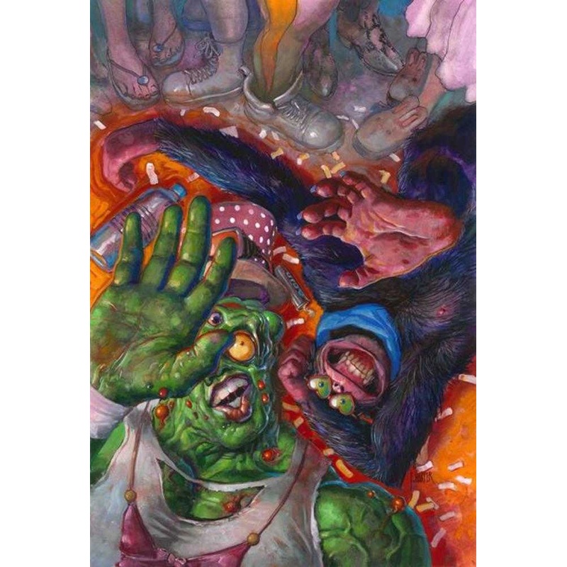 Toxie Team Up #3 (Of 5) Cover C Fred Harper Exclusive Trading Card By Greg Scott Variant (Mature)