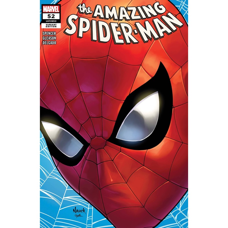 AMAZING SPIDER-MAN (2018) #52 NAUCK HEADSHOT VAR LR