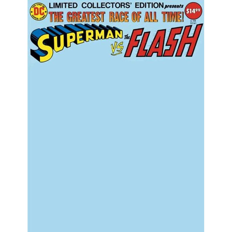 Limited Collectors Edition #48 Superman vs The Flash Facsimile Edition Cover C Blank Variant Treasury
