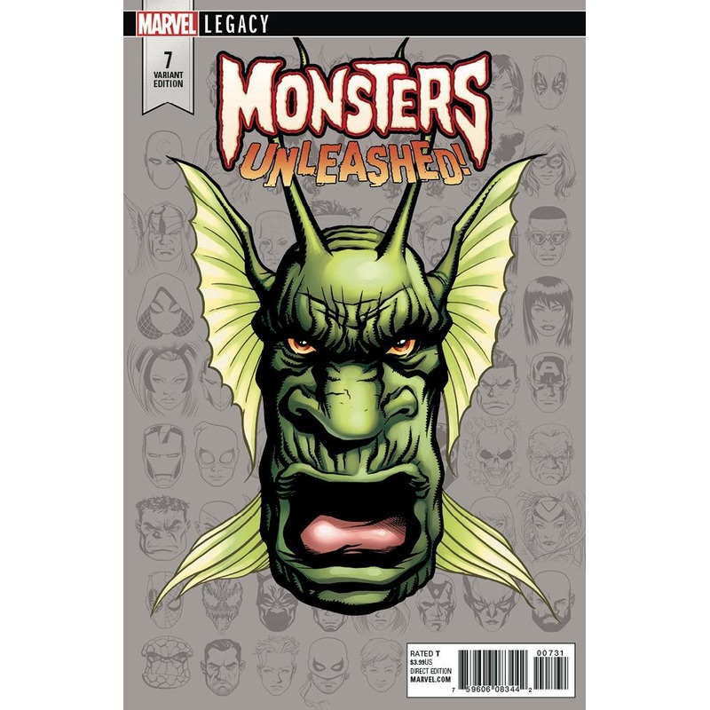 MONSTERS UNLEASHED #7 1:10 MCKONE LEGACY HEADSHOT INCV LEG