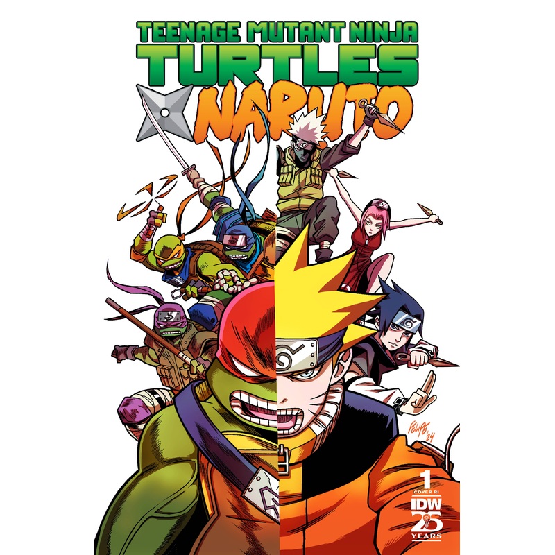 TEENAGE MUTANT NINJA TURTLES X NARUTO #1 INCV 1:25 COPY SMITH