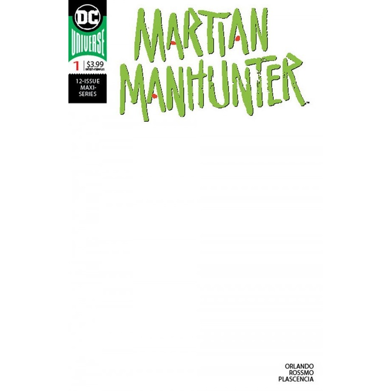 Martian Manhunter #1 (Of 12) Blank Rare Variant Edition