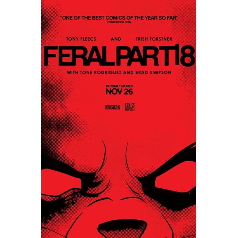 FERAL #18 CVR B TONY FLEECS & TRISH FORSTNER MOVIE POSTER HOMAGE VAR (26 Nov Release)