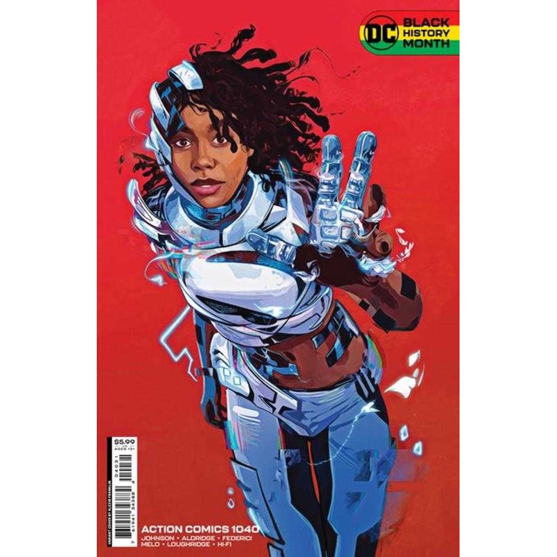 Action Comics #1040 Cover C Alexis Franklin Black History Month Card Stock Variant