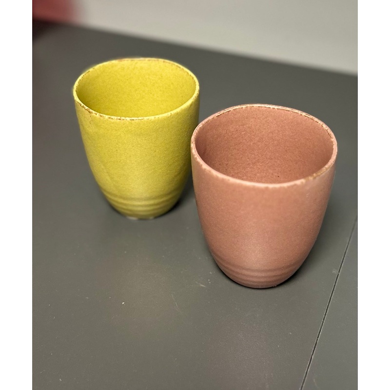 Ceramic Japanese Tea Cup Saffron